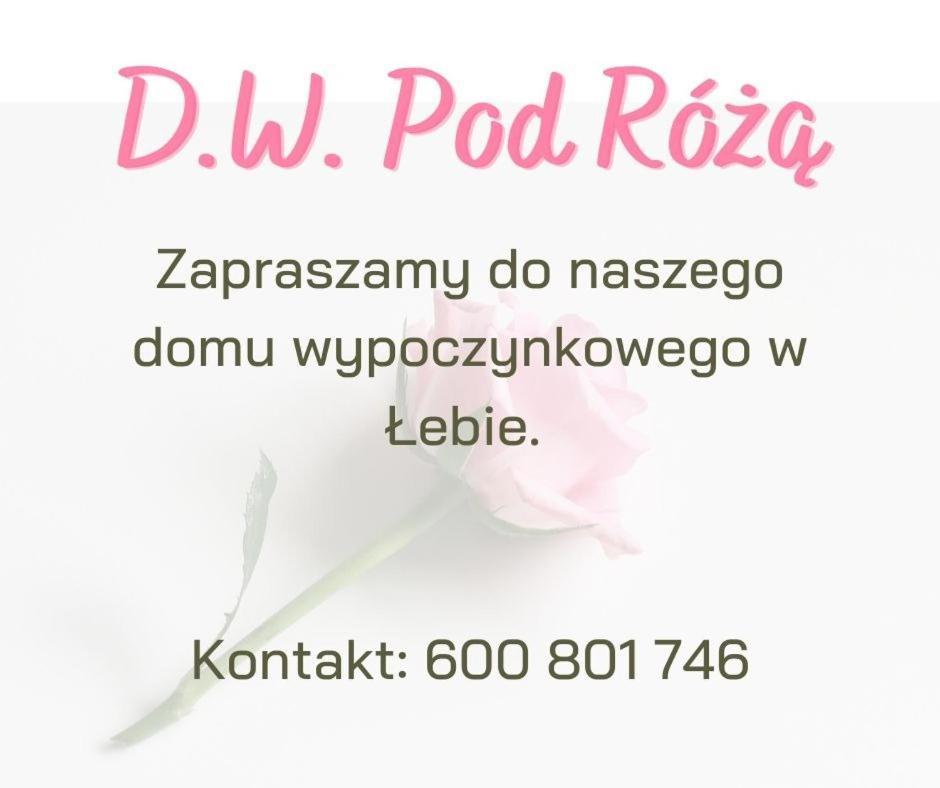 Bed and Breakfast Pod Różą Łeba Exterior foto